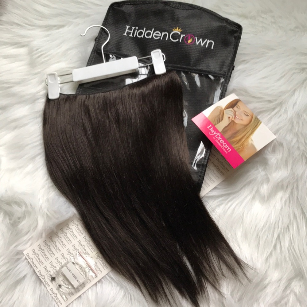 Hidden Crown Hair Extensions! Worn once! 14”.
